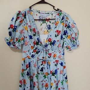 Hill House Home Nap Dress Sabrina Space Floral Small